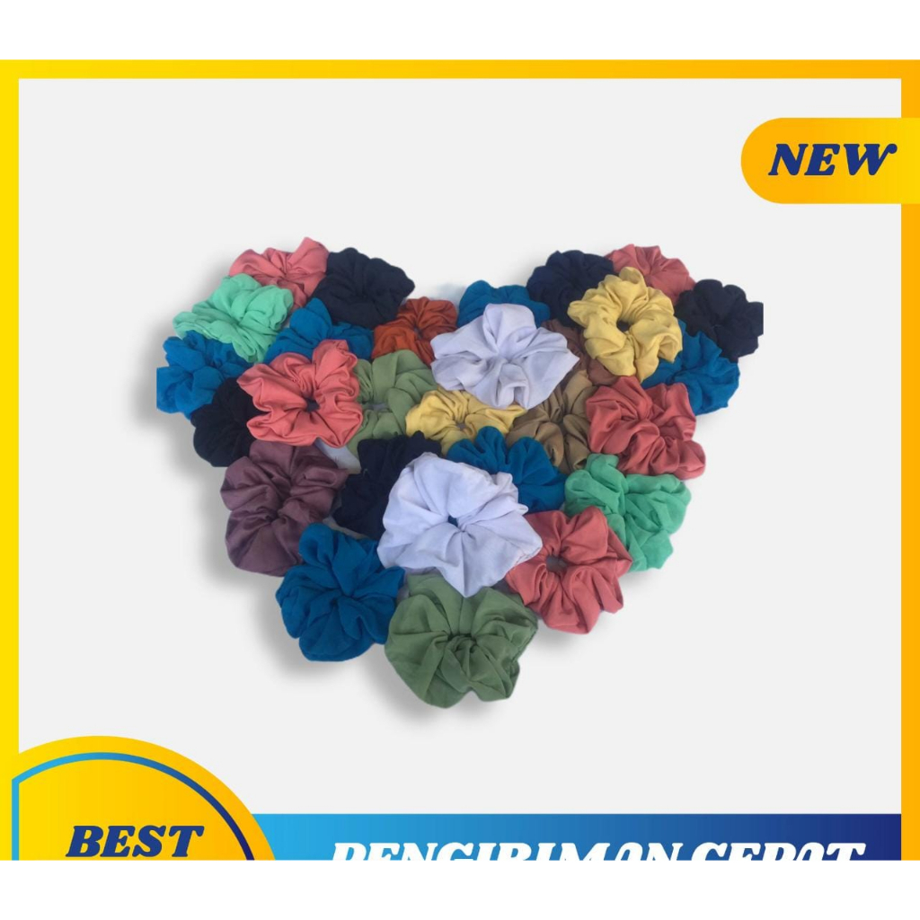 Ikat Rambut / Scrunchie / Cepol Hijab Scrunchie - Random / Bahan lembut