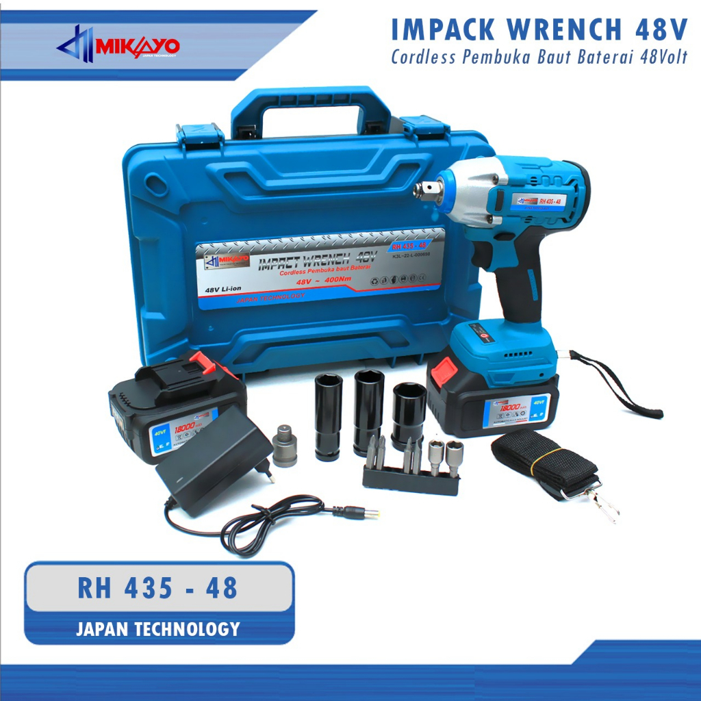 ALAT Buka Baut Cordless Impact Wrench 88vf Electric Brushless Cordless bor Impact baterai Obeng Kunci Pas Electrik Tanpa Kabel 13mm Murah Mesin bor untuk baut mobil BISA COD