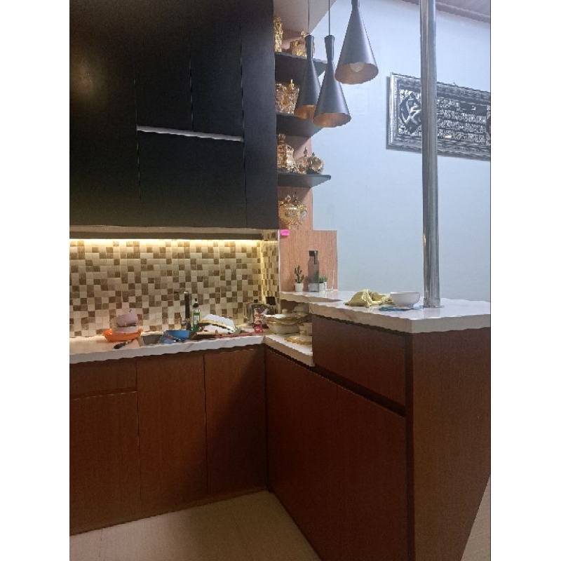kitchen set custom lemari pakaian custom lemari bawah tangga backdroptv tempat tidur dipan meja kerj