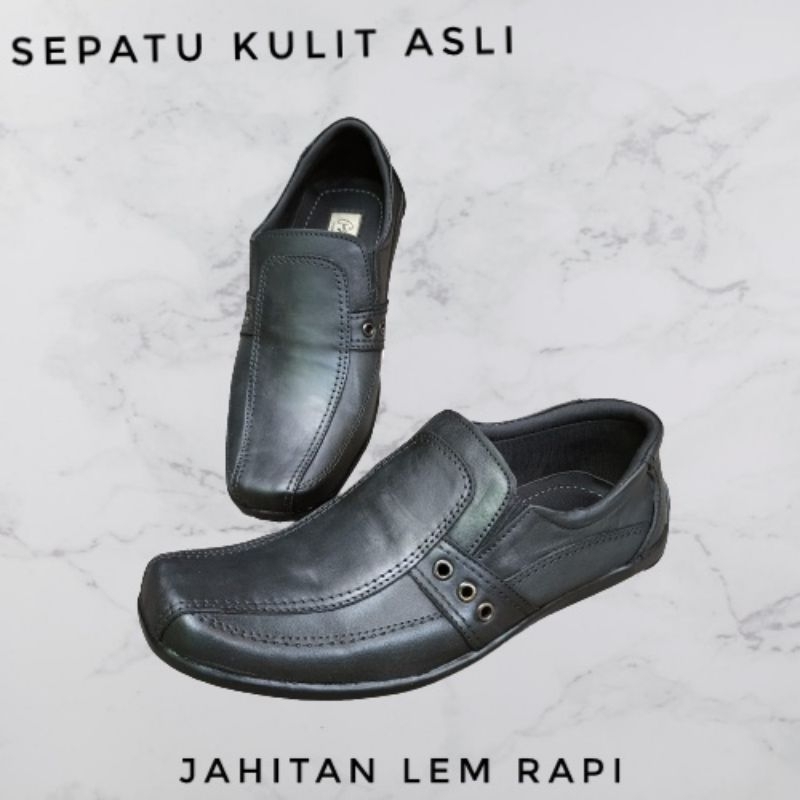 sepatu kulit murah/ sepatu santai kulit pria/ sepatu Slip On/ sepatu pantofel/ sepatu sekolah/ sepatu kerja atau dinas/ sepatu COD bayar di tempat