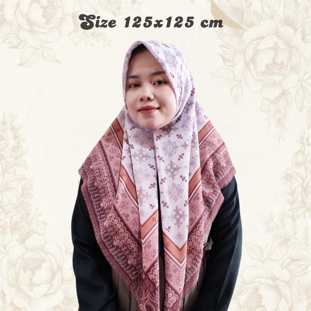 img DISKON SYAR'I AZKIA SERIES HIJAB SEGIEMPAT MOTIF JILBAB VOAL PREMIUM KERUDUNG PERSEGI UKURAN JUMBO