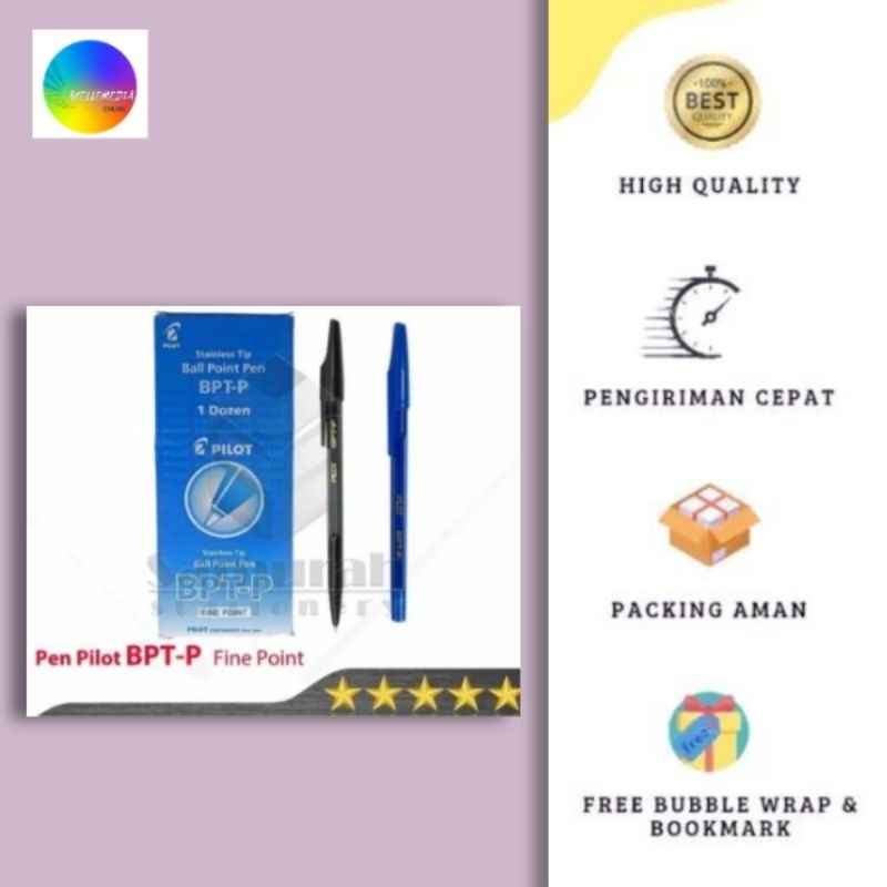 

Ballpoint Pilot BPT-P Fine Point / Pulpen BPTP Asli Original Per Pack(ORIGINAL PRODUK)