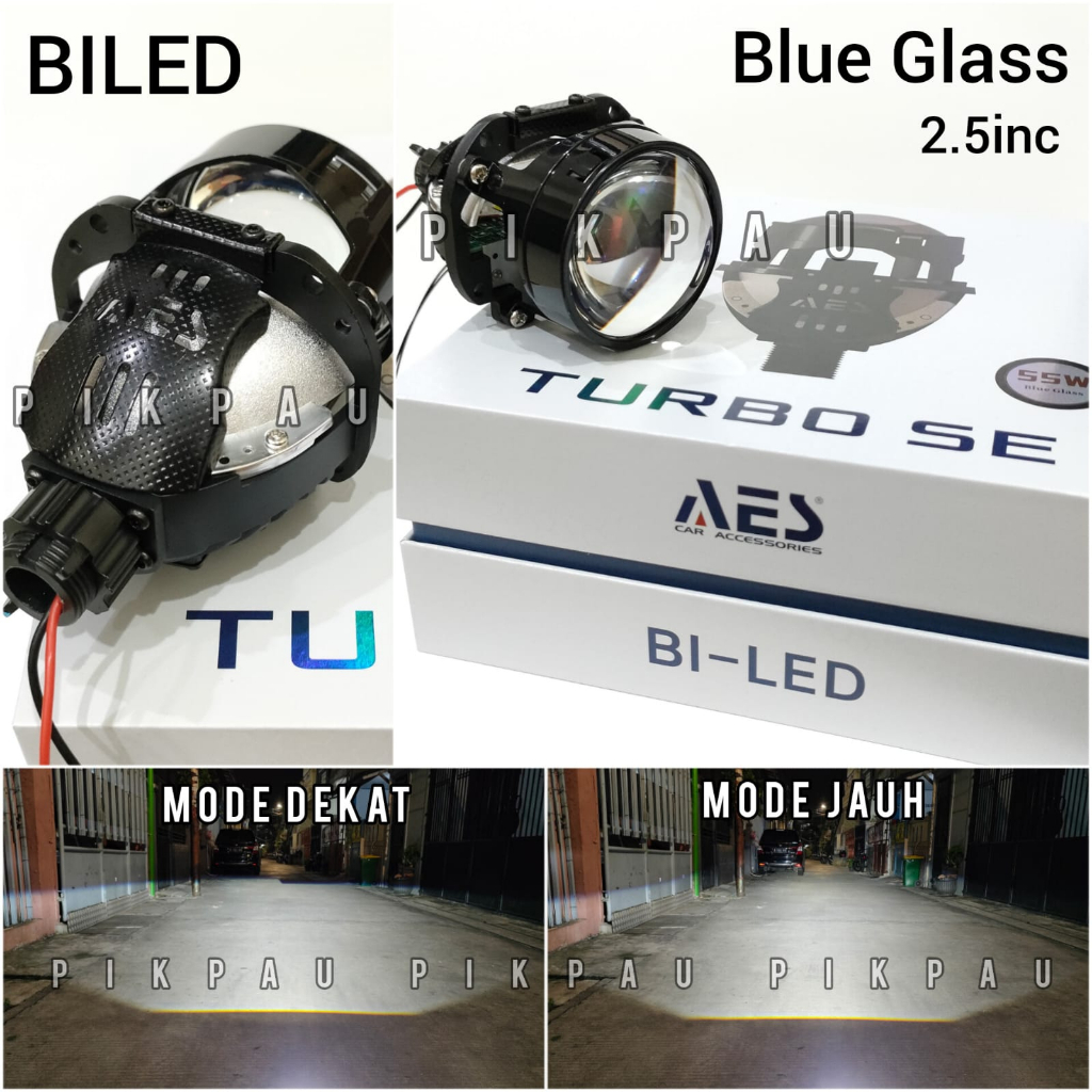 Projie Biled Projector AES TURBO SE 2.5inc Blue Glass High Low