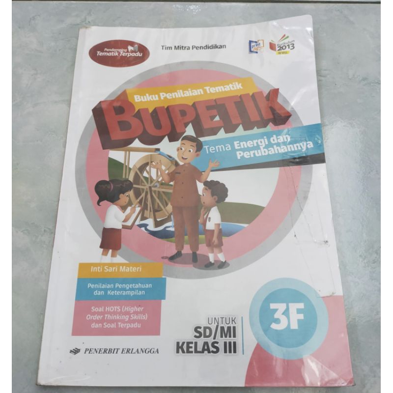 Buku Pelajaran Bupetik 3F Penerbit Erlangga Bekas