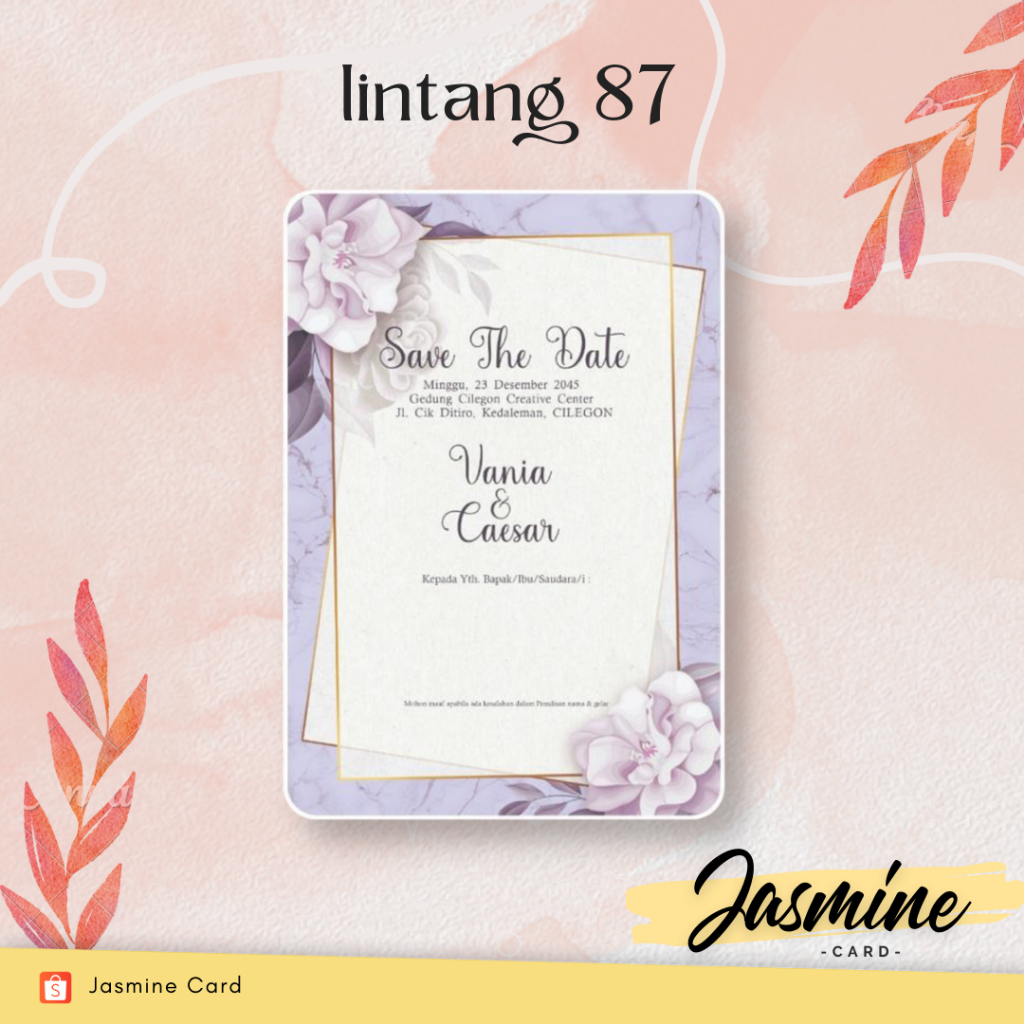 BLANGKO UNDANGAN PERNIKAHAN SOFTCOVER TERMURAH LINTANG 87