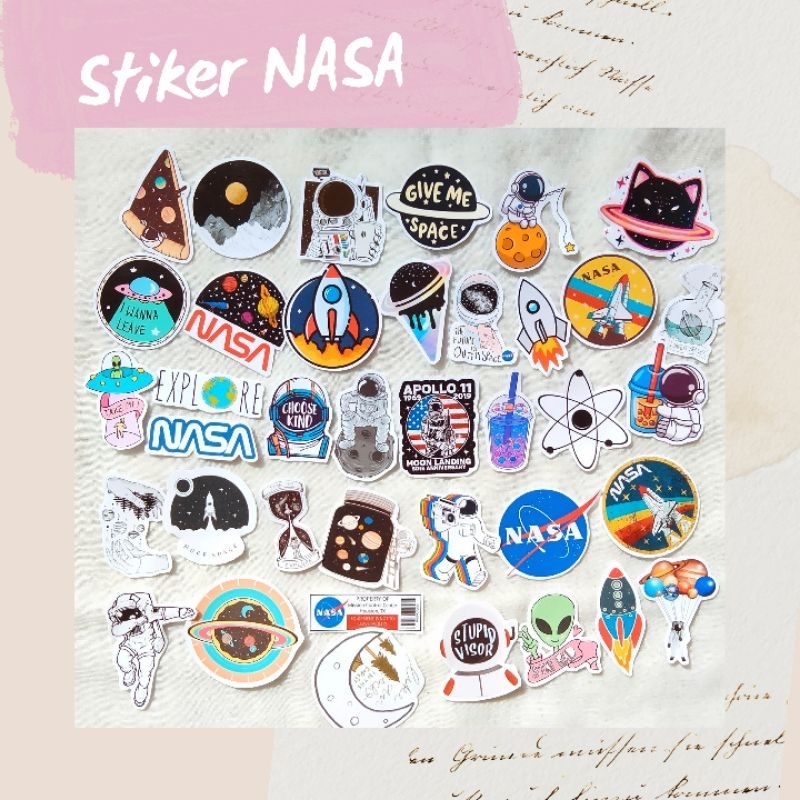 

40 STIKER SCRAPBOOK NASA // STIKER AESTETHIC