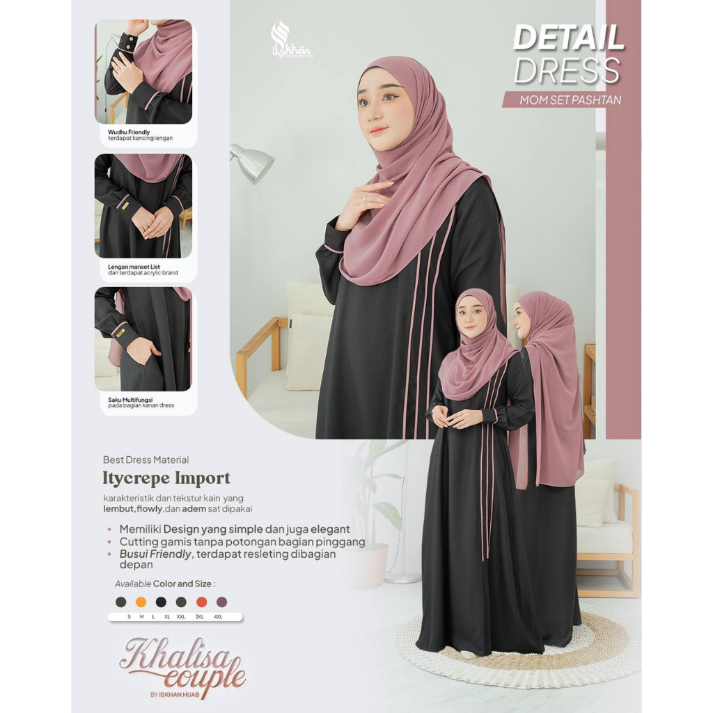 KHALISA COUPLE BY ISKHAN HIJAB, KHALISA Couple, KHALISA BY ISKHAN HIJAB BRAND