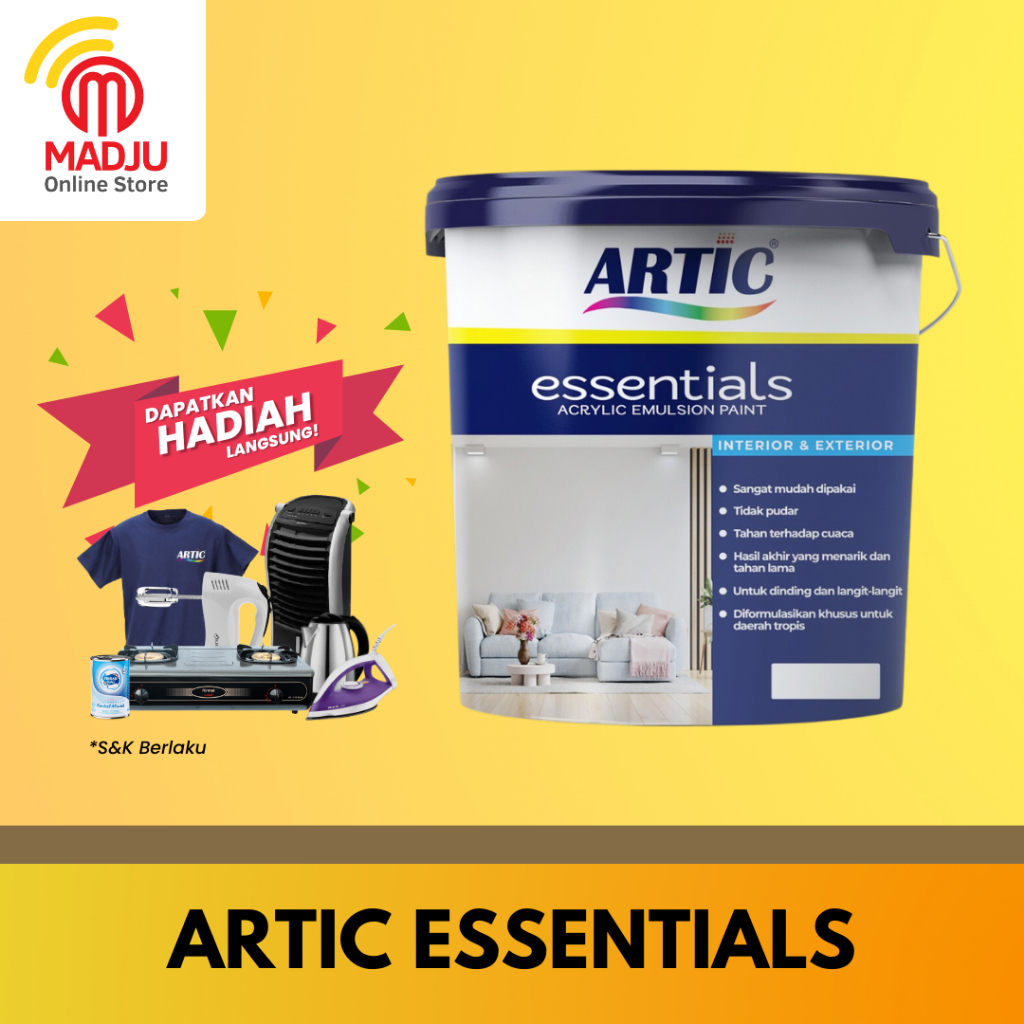 Cat Tembok 25 KG MURAH Berkualitas ARTIC PAINT Cat tembok Interior & Exterior CAT DINDING LAMA & BAR