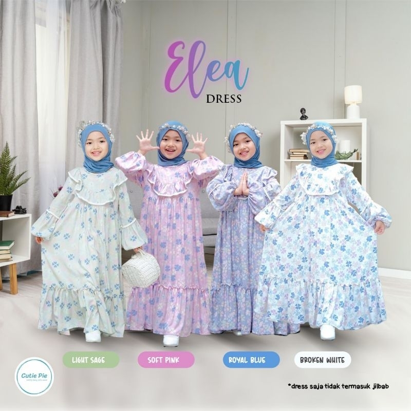 Elea Dress original Cutie pie/gamis anak premium