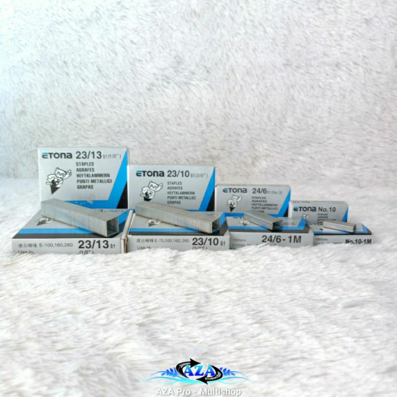 

ETONA NO. 10 No. 24/6 No. 23/10 No. 23/13 ISI STAPLE