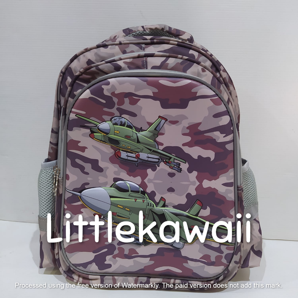 LK/Tas Ransel Sekolah Anak Perempuan Laki Laki Hardcase Unicorn Dinosaurus Astronot Nasa TK PAUD SD Mix Import