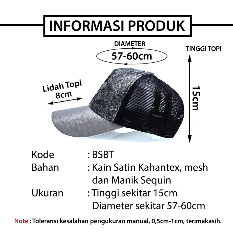 Topi Baseball Pria Wanita Dewasa Distro Motif Manik Sequin Abstrak Gaya Korea Casual Cap Import BSBT