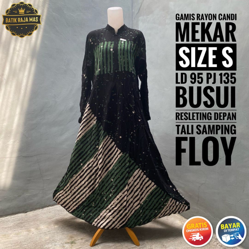 Gamis Santai Wanita Dewasa Terbaru Rayon Premium Ori Busui Friendly Relseting Depan Syari Raya Lebar
