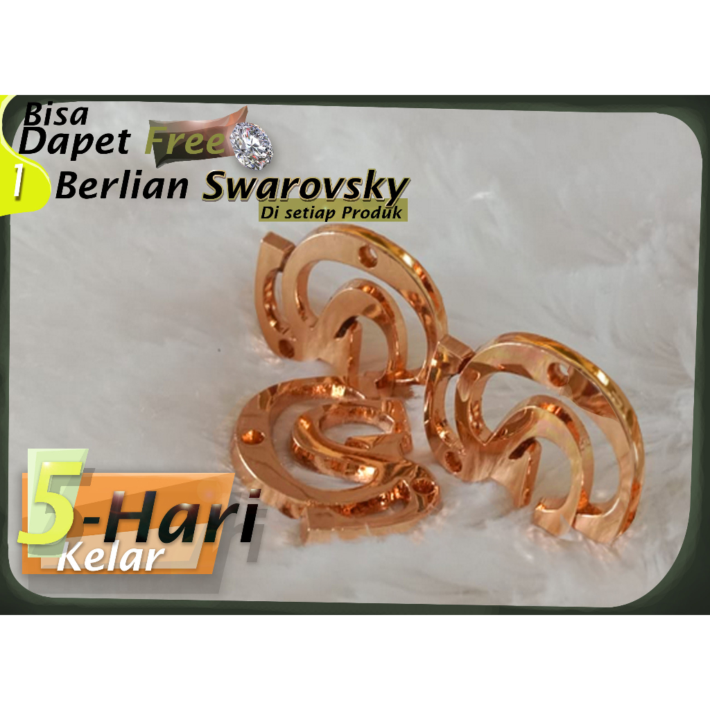 Pemasok label logam bahan plat dan alloy anhas desain 3D untuk aksesoris pin kerudung dan bros jilba