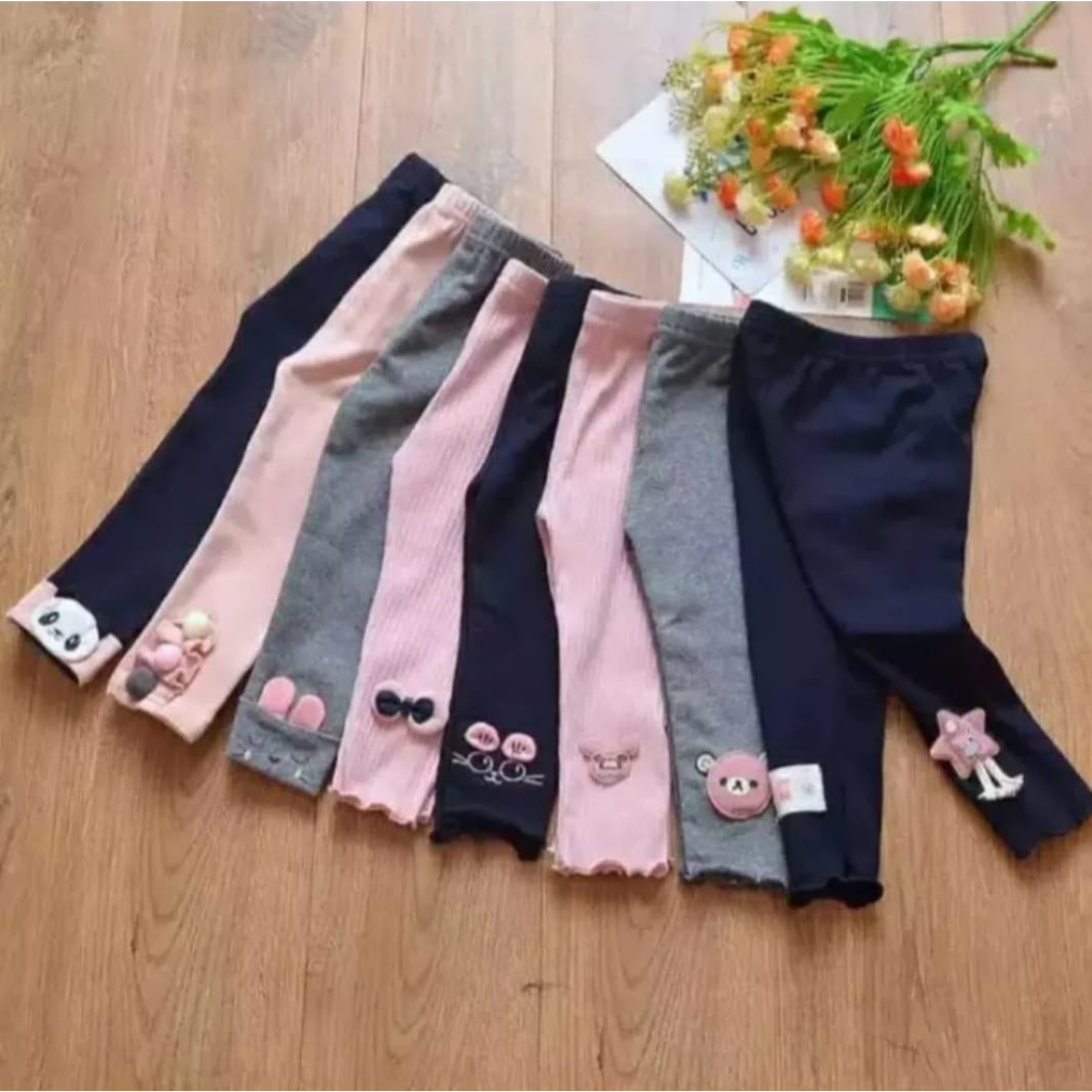 legging anak perempuan import motif RANDOM | legging anak perempuan import | legging bayi perempuan 