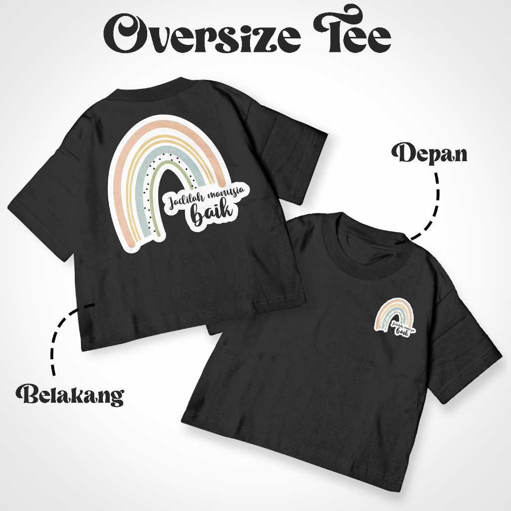 Kaos Oversize Tee Motif Terbaru Anak Laki-Laki Perempuan Unisex