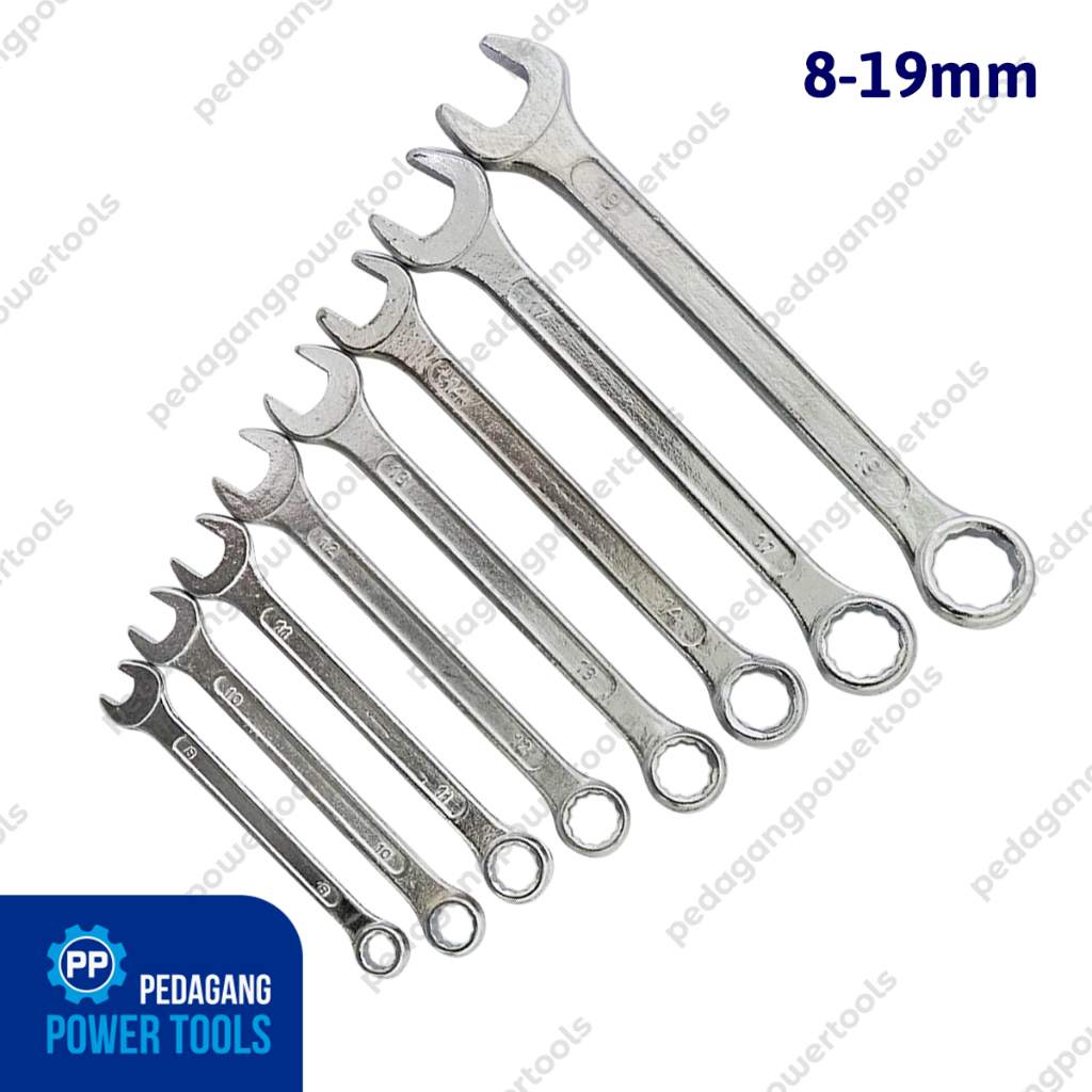 DIAMOND 8-19 mm Kunci Ring Pas 8 pcs Combination Wrench Ringpas 8pcs
