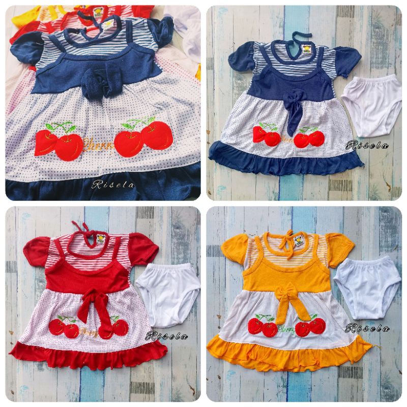 Dress Bayi Perempuan 2-24 Bulan Motif Cantik dan Lucu