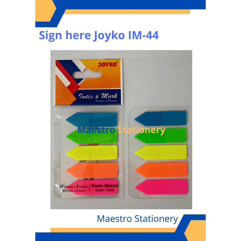 

Sign Here Joyko IM-35 , IM-42 , IM-44 / sticky note