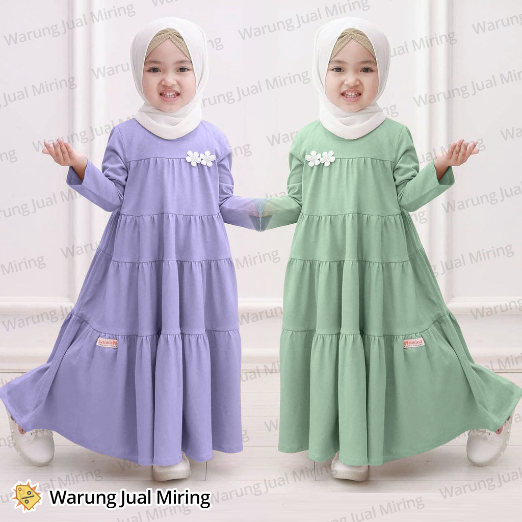 Baju Gamis Anak Perempuan &amp; Remaja 1-16 Tahun Baju Muslim Anak Gamis Perempuan Cewek Tanggung Dewasa Princess Dress Manasik Murah Putih Crinkle Set Hijab Jilbab Kerudung Baju Gamis Anak Terbaru 2023 Terbaru2023 Usia Umur 2 3 4 5 6 7 8 9 10 11 12 13 14 15