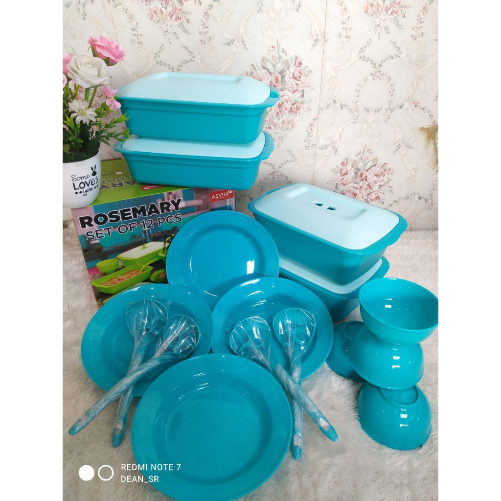 Wadah siap saji/Basi prasmanan asvita rosemary 12 pcs COD MURAH KADO NIKAH TEMPAT LAUK PLASTIK SET