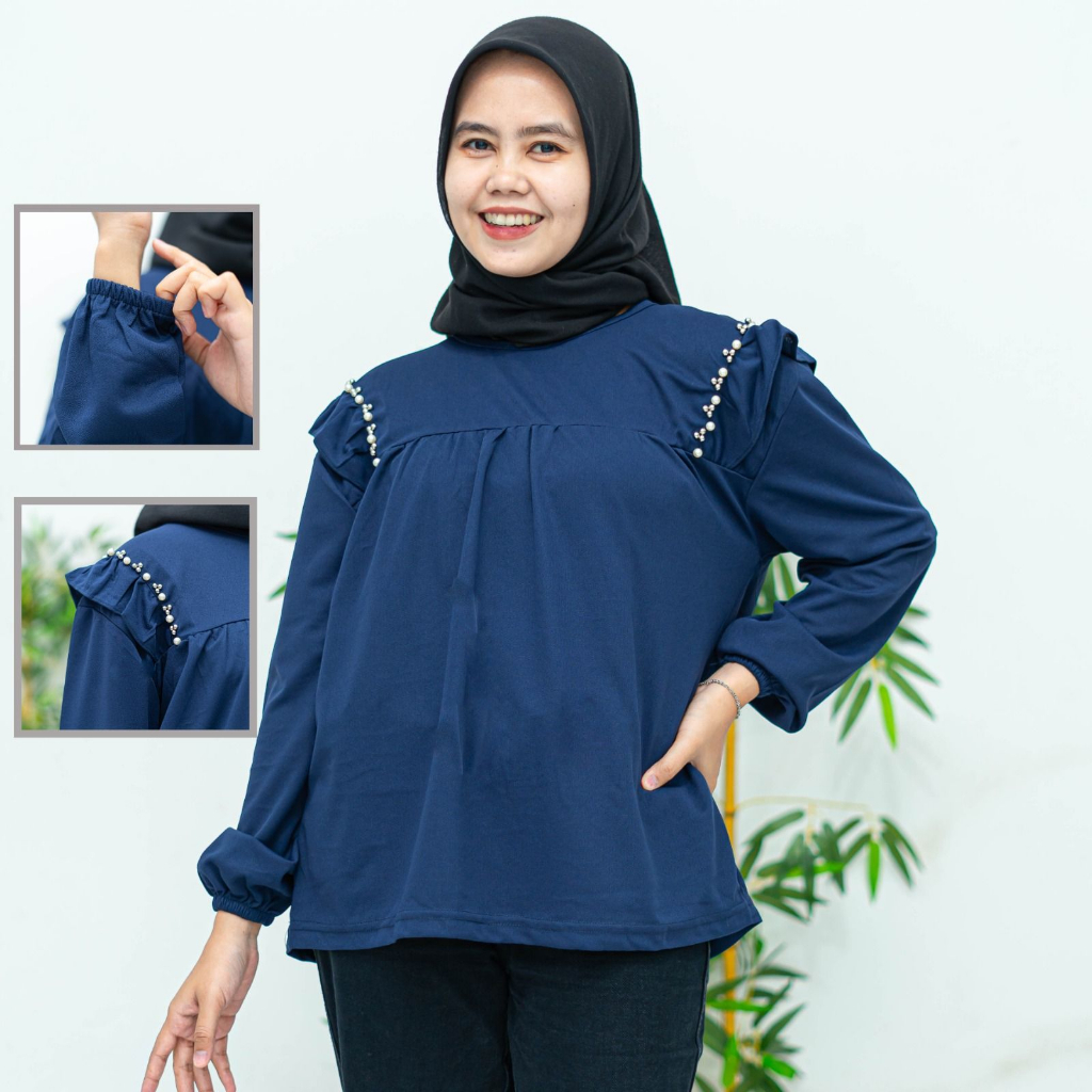 GRITE BLOUSE BAHAN CREPE