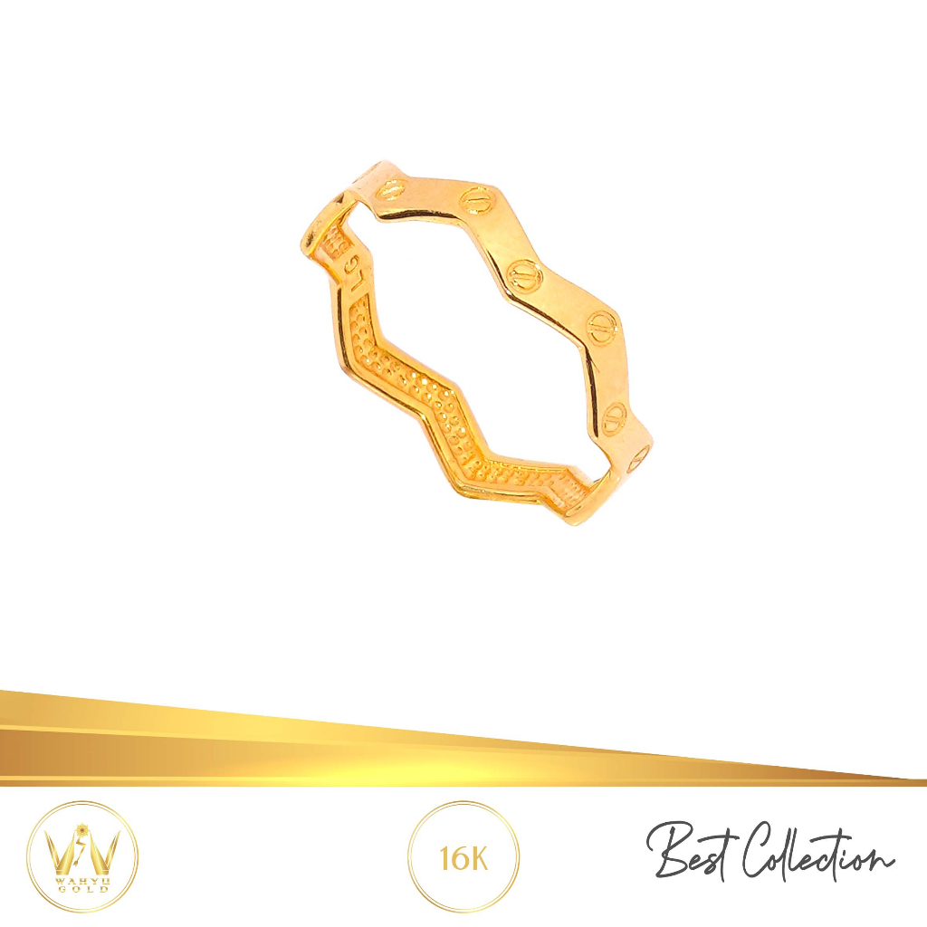 CINCIN EMAS MAS 16K PERHIASAN AKSESORIS WANITA EMAS WAHYU REDJO CC16JA14