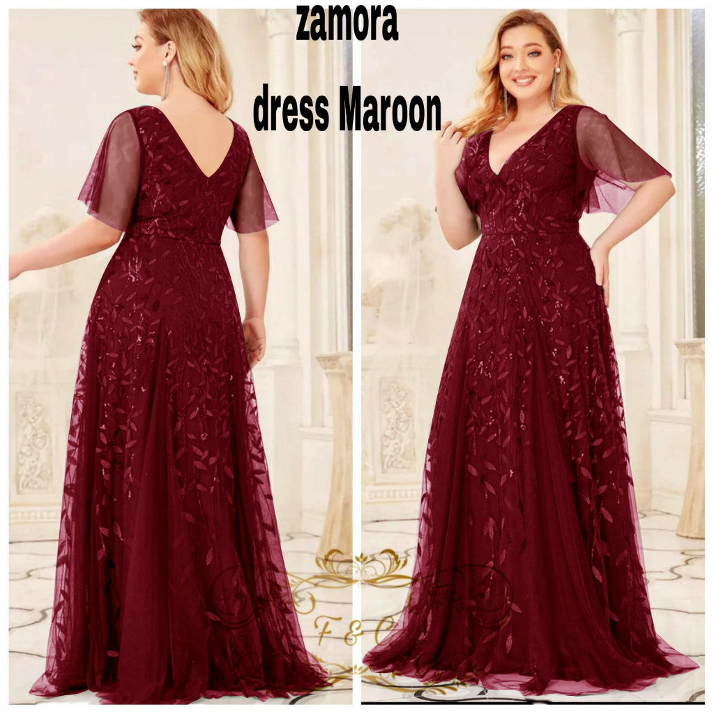 Feodora Fashion/Dress party terbaru / Dress zamora / pakaian wanita model dress / dress wanita premium / dress party (GOOD QUALITY)