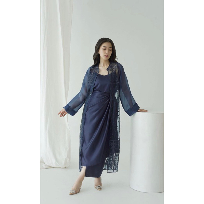 For Rent (Untuk Sewa) Set Dress Pesta Aura Label Kondangan Acara Keundangan Nikahan Lebaran Raya |Se