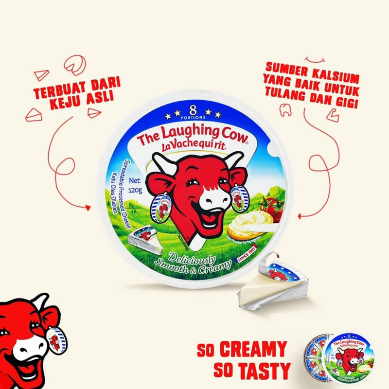 The laughing cow cheese segitiga - keju oles plain