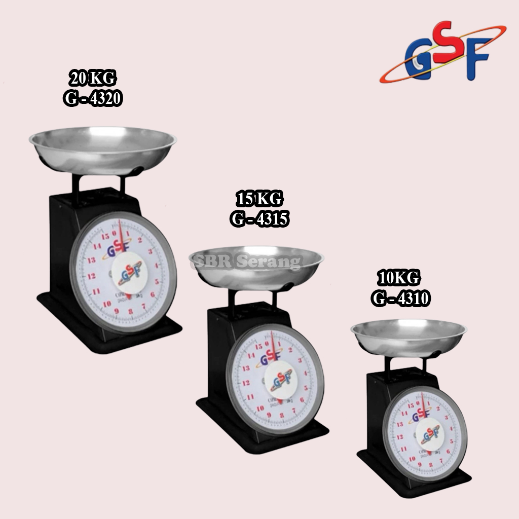GSF Timbangan Buah / Daging / Timbangan serbaguna Analog Manual 10KG, 15KG, 20KG