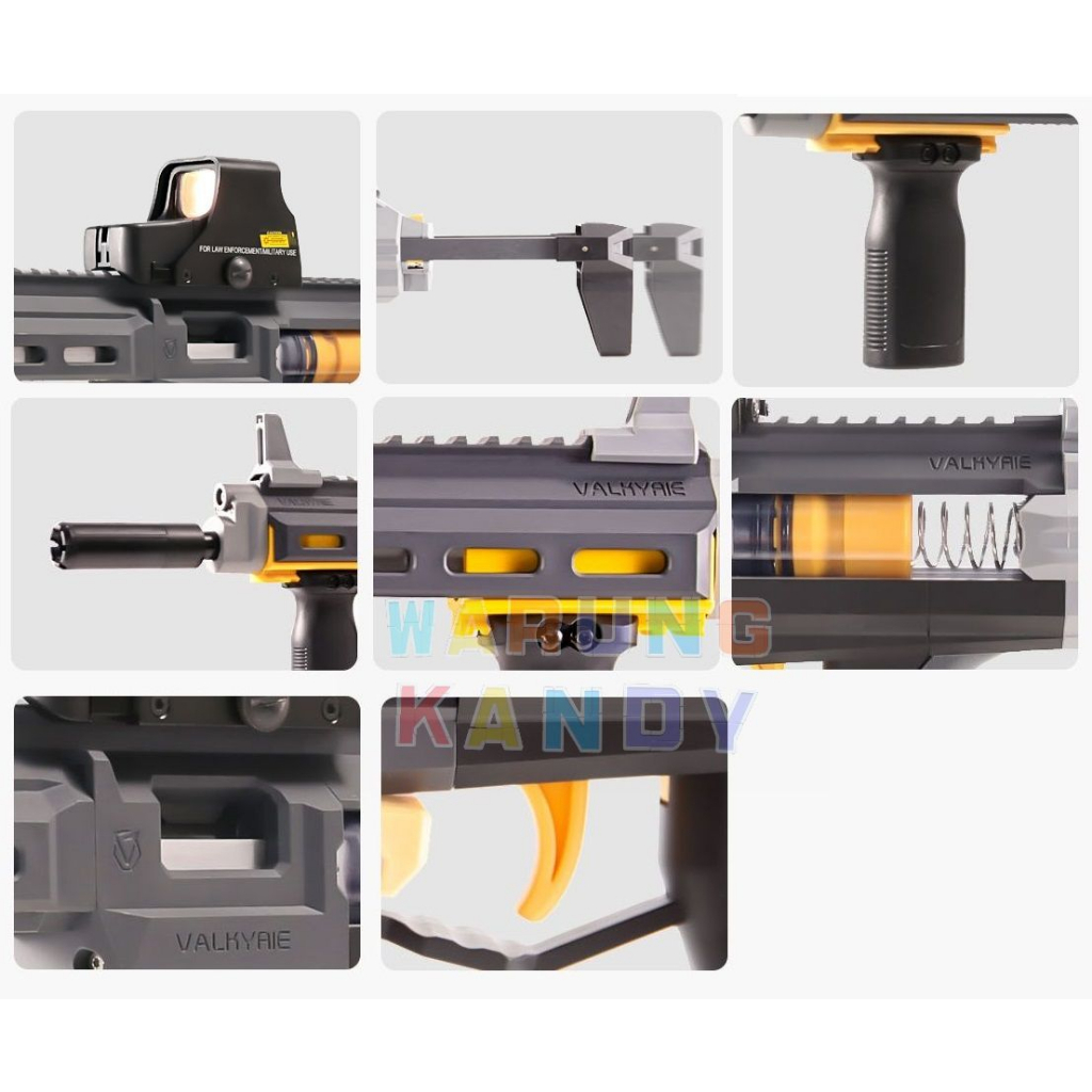 Valkyrie Sembylon Spring Short Foam Dart Blaster Toy -NOT NERF