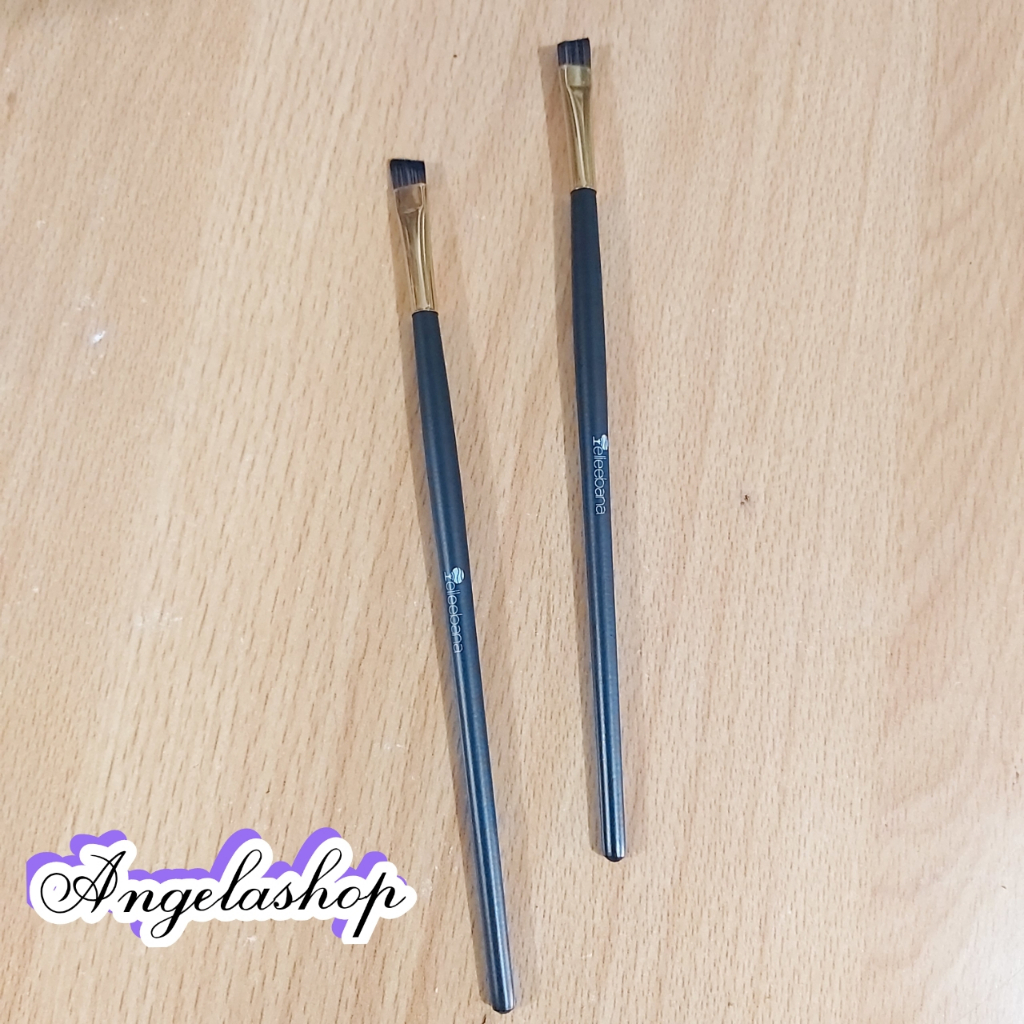 Kuas Alis Hitam Pen Eyebrow Brush Bahan Bulu Sintetis/brushEyebrow Untuk Alat Makeup Kecantikan