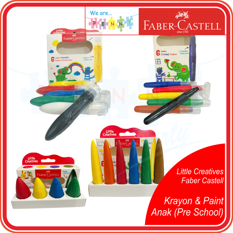 

Faber Castell Krayon & Paint Brush Anak-anak Pra Sekolah Little Creatives Berbagai Model & Varian