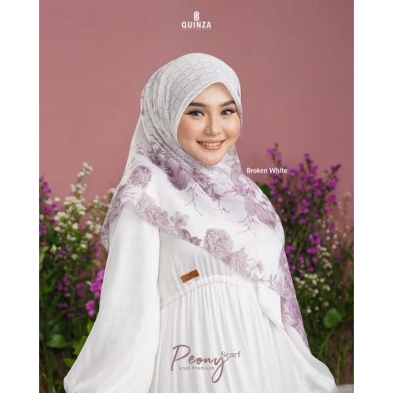 Segiempat Quinza *Peony Scarf*