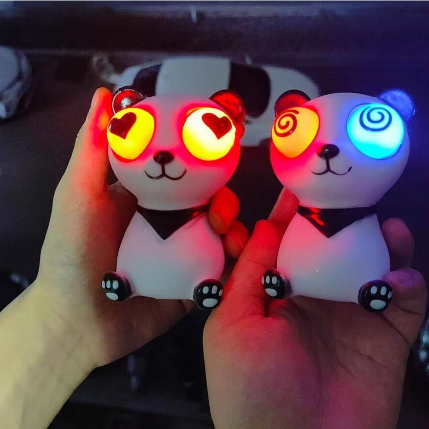 Mainan Pop it Squishy Pohon Tupai Karet Silikon / Mainan Tupai Lucu Remasan / Pop It Pohon Lucu Panda ada lampu LED