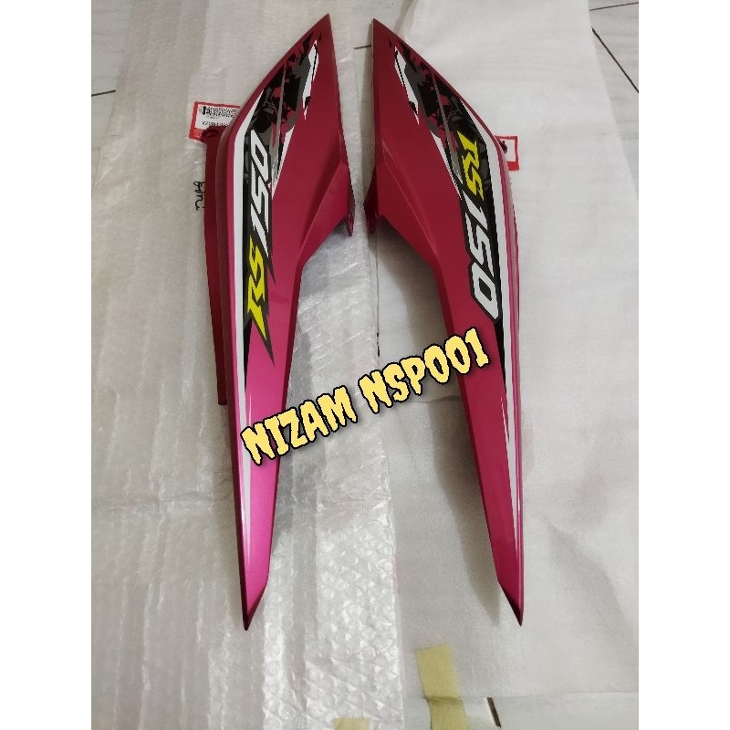 COVER BODY BODI BELAKANG KIRI KANAN HONDA SONIC 150R WARNA MAGENTA/PINK 100% ORIGINAL AHM