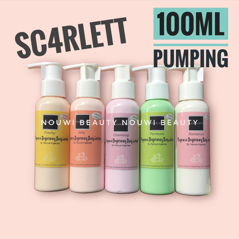 Scarlett Brightening Body Lotion Mini Travel | Skarlet tester share jar