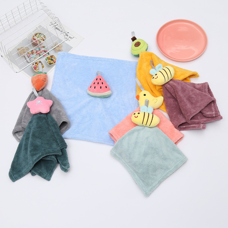 Handuk tangan Serbet Lap Gantung Handuk Lap Tangan Kitchen Towel Kelinci Lucu