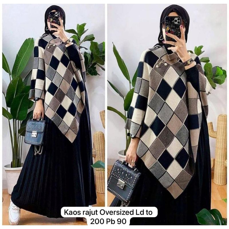blus kaos rajut import fashion wanita modern