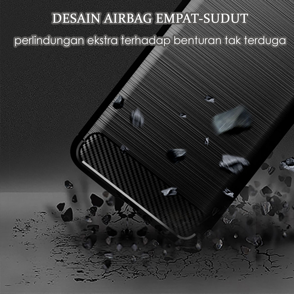 Case Xiaomi Redmi 12C Ultra Slim Ipaky Carbon Premium Softcase Casing