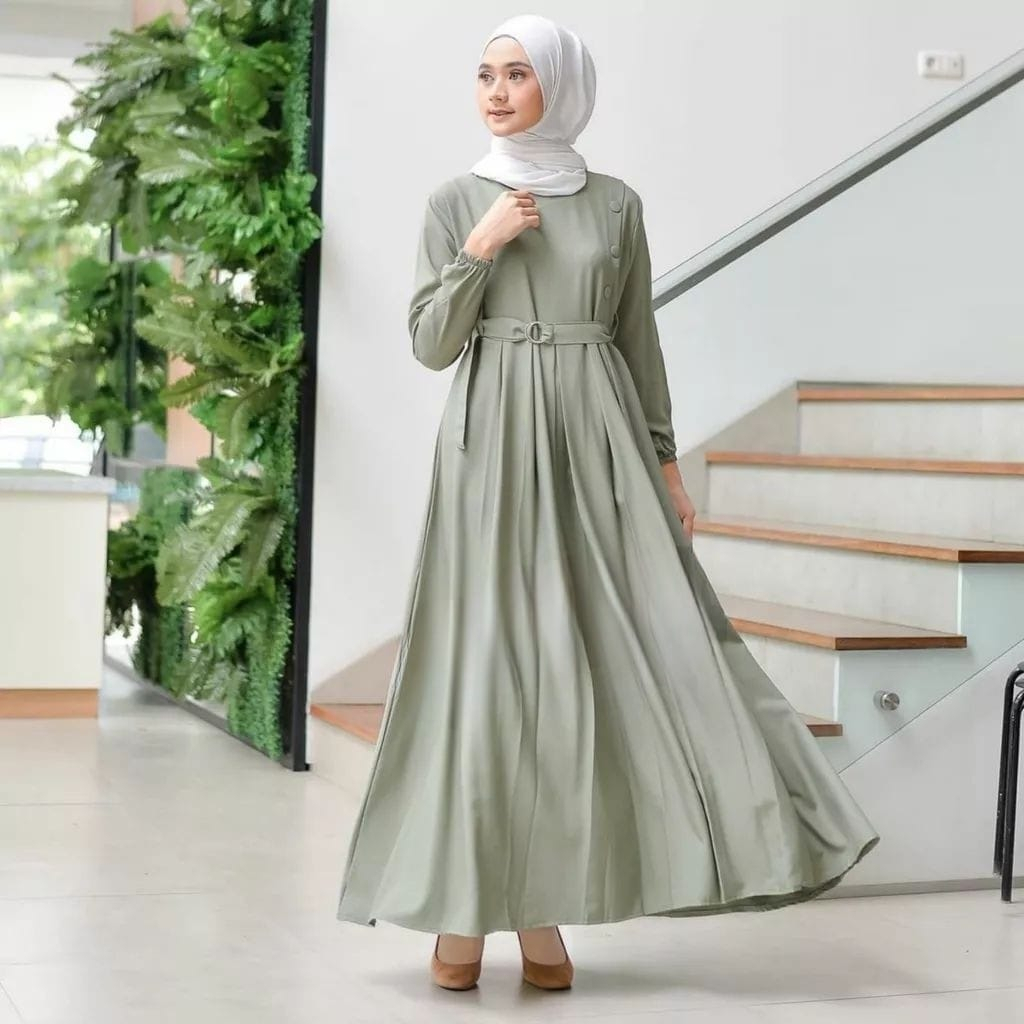 Gamis Remaja Terbaru Kekinian Modern Wanita Dress Arumi Maxy Syar'i