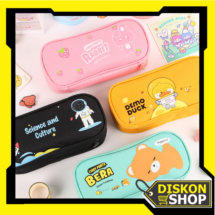 

Diskon Shop - S5832 Tempat Pensil Resleting Lucu / Pencil Case Cartoon / Tempat Pensil Model Terbaru / Kotak Alat Tulis Korea Motif Lucu
