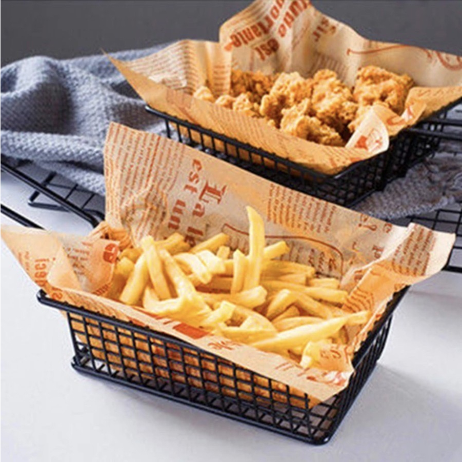 French Fries Small Square Basket Keranjang Kentang Goreng