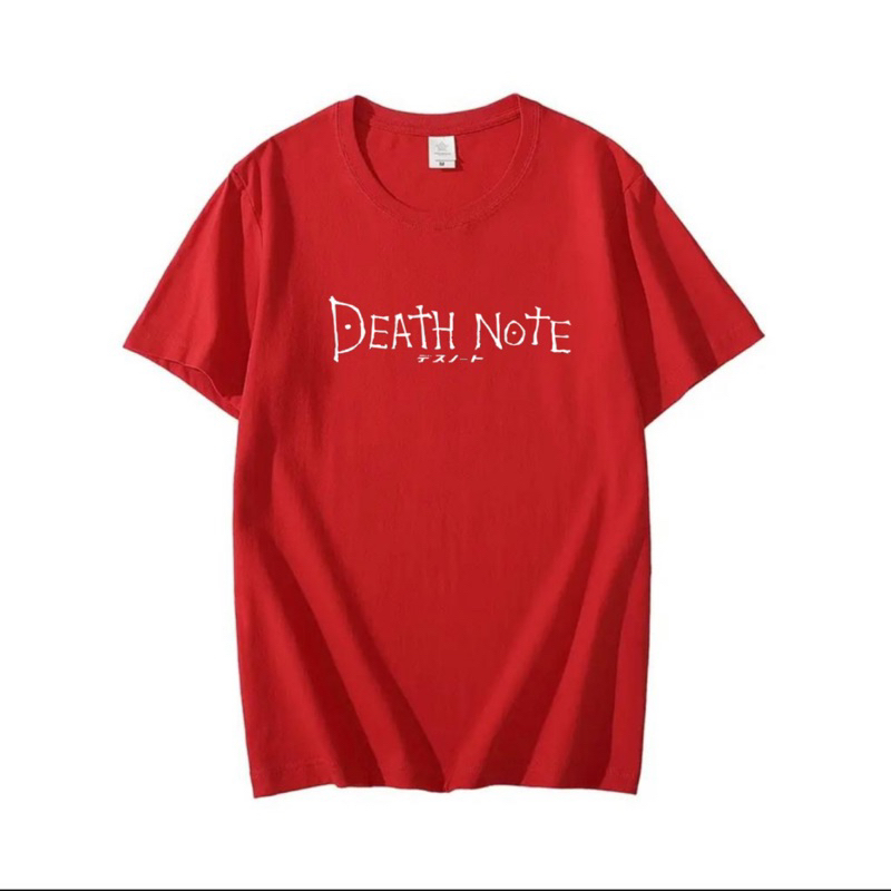 Kaos pria atasan pria lengan pendek kaos oblong laki laki dewasa death note