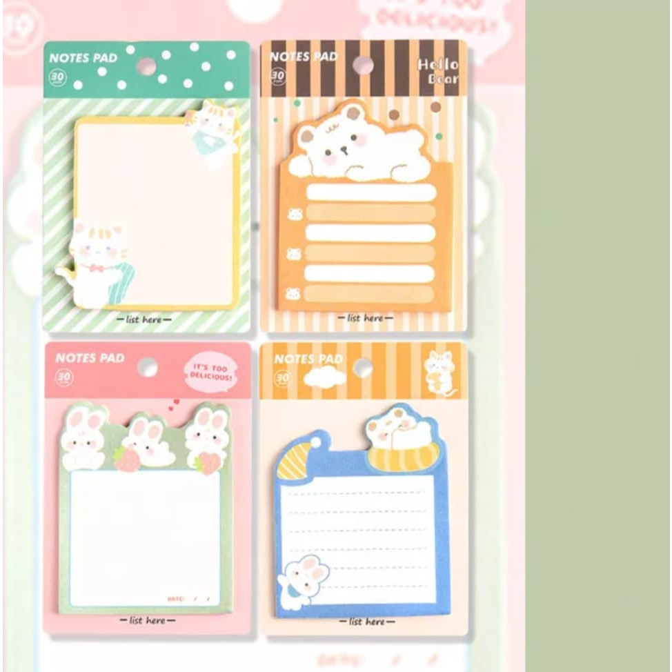 Sticky Notes Lucu - Post it Tempelan kertas Memo Note - Index notes