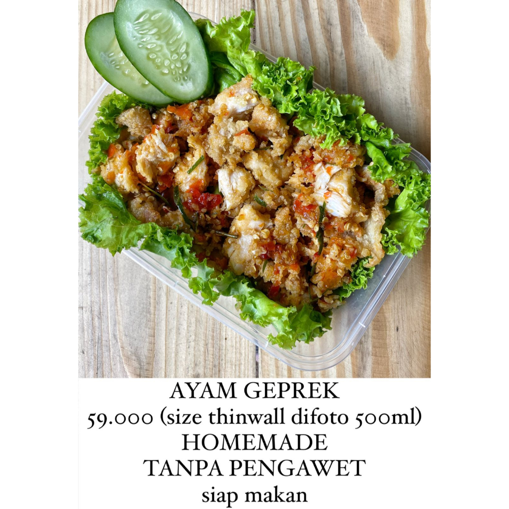 

Ayam Sambel Geprek Kemasan 500ml - Homemade - Ready Setiap Hari