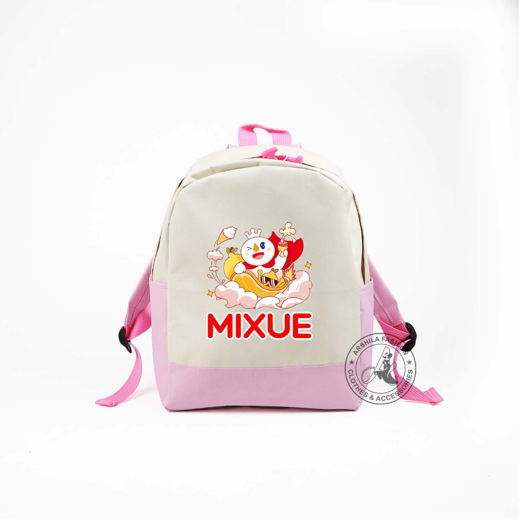 Tas Anak Laki-laki dan Perempuan Ransel Motif Mixue TK Dan SD TASMIX04