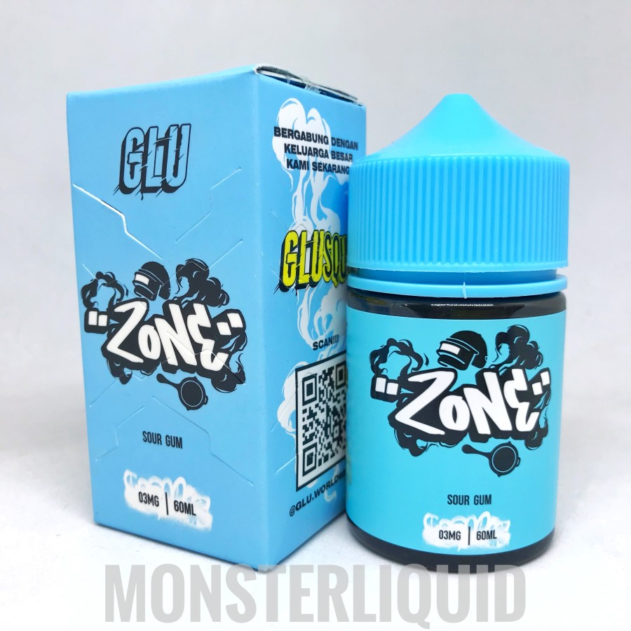 GLU ZONE SOUR GUM BUBBLEGUM BY FATHIBA 3MG 60ML