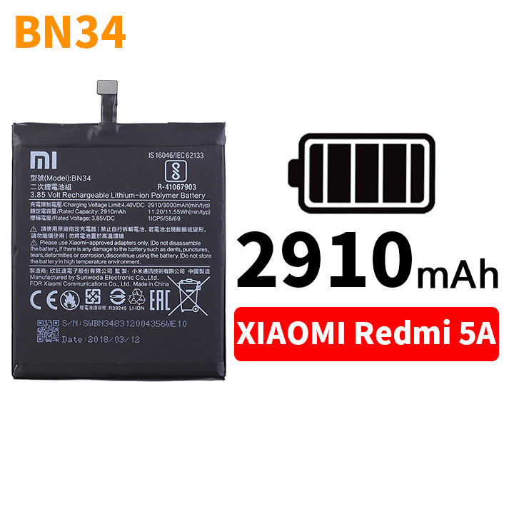 [100% Baru] Baterai Battery Batre Xiaomi Redmi 5A ORIGINAL